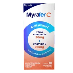 Complemento Alimentar Myrafer C 30 Comprimidos Revestidos