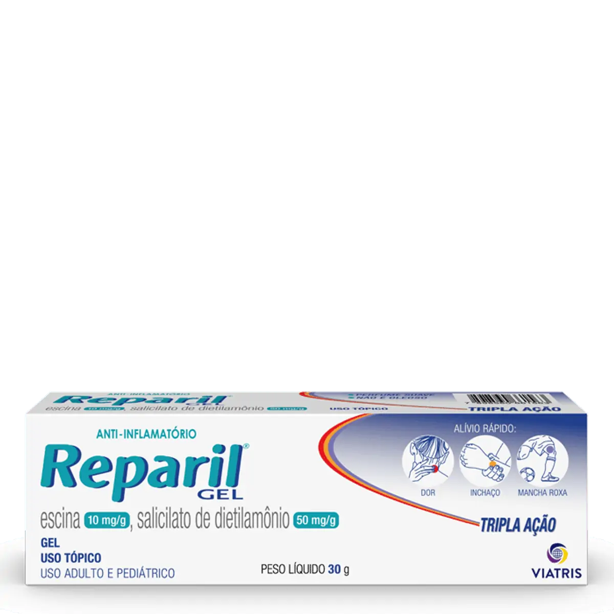 Analgésico e Anti-inflamatório Reparil 10mg/g + 50mg/g 30g