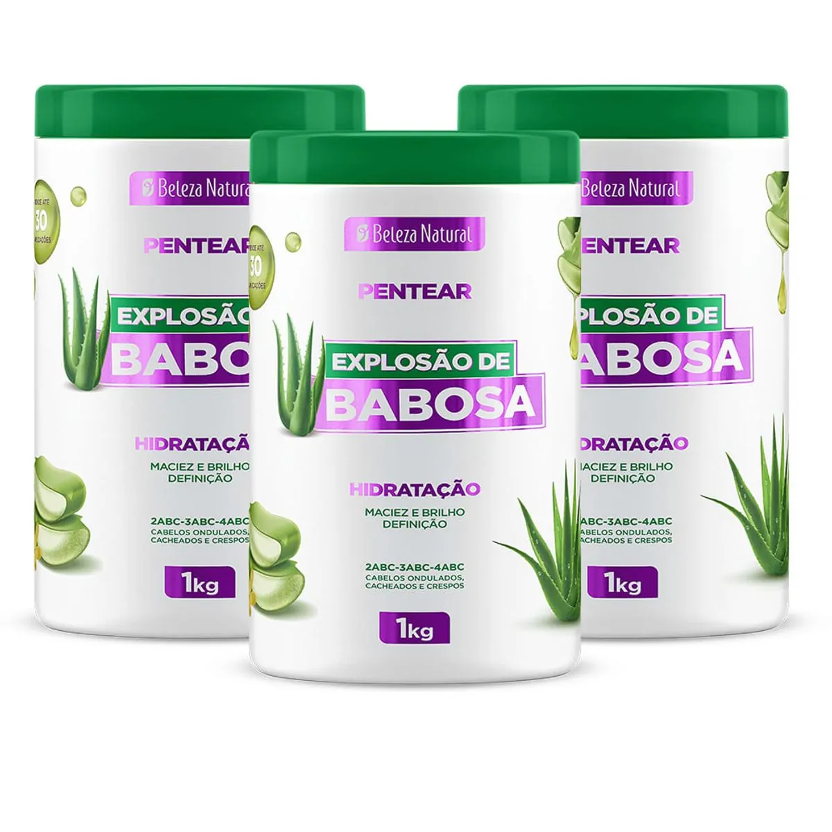 Creme de Pentear Explosão de Babosa 1Kg | Beleza Natural