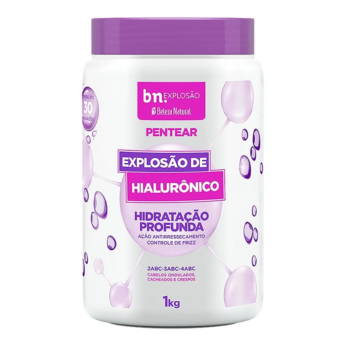 Creme Para Pentear Beleza Natural Explosão De Hialurônico 1kg