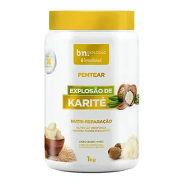 Creme Para Pentear Beleza Natural Nutri-Reparação Explosão de Karité 1kg
