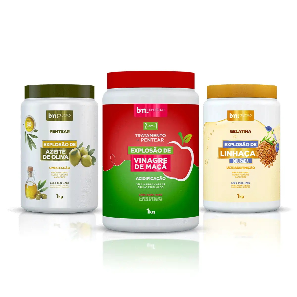 Creme de Pentear Explosão de Azeite de Oliva 1Kg | Beleza Natural