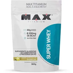 Super Whey Max Titanium Refil Sabor Baunilha 900G