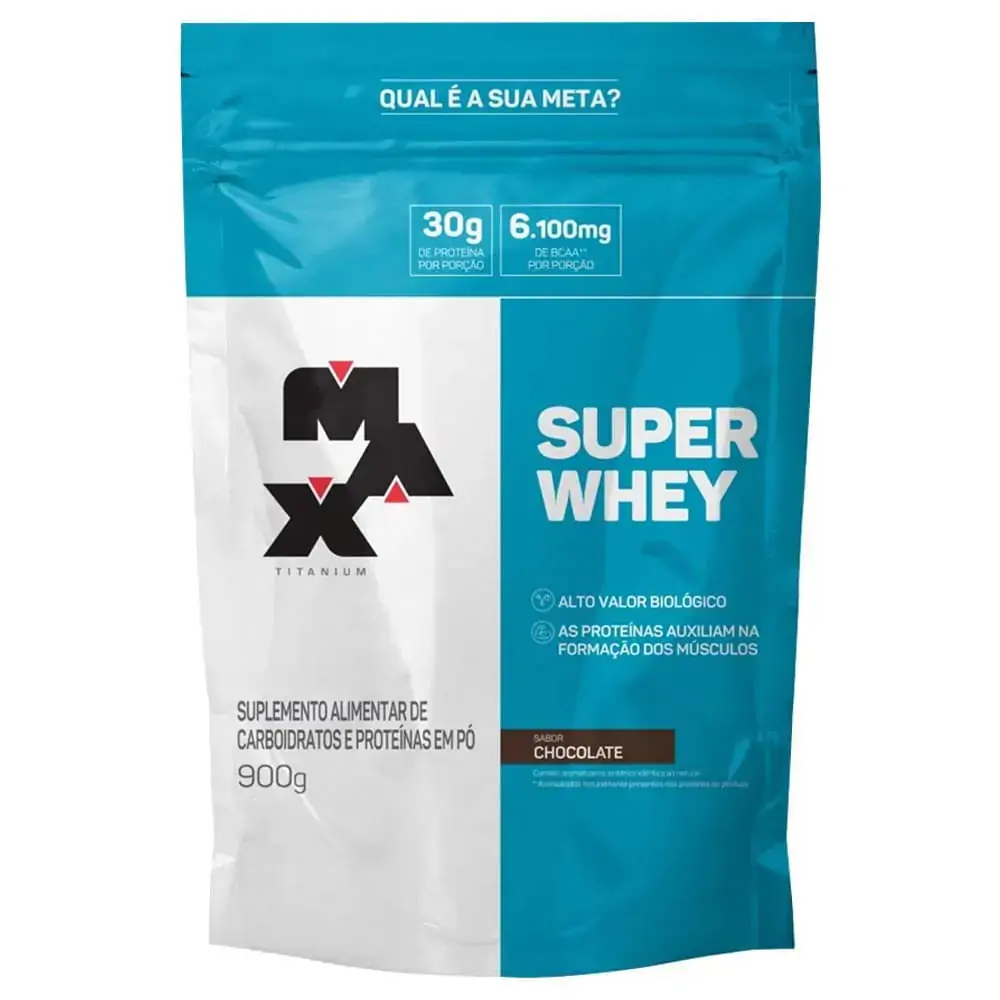 SUPER WHEY CHOCOLATE REFIL 900G MAX TITANIUM