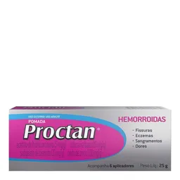 Anti-Hemorroidal Proctan 5mg/g + 20mg/g + 20mg/g + 100mg/g 25g