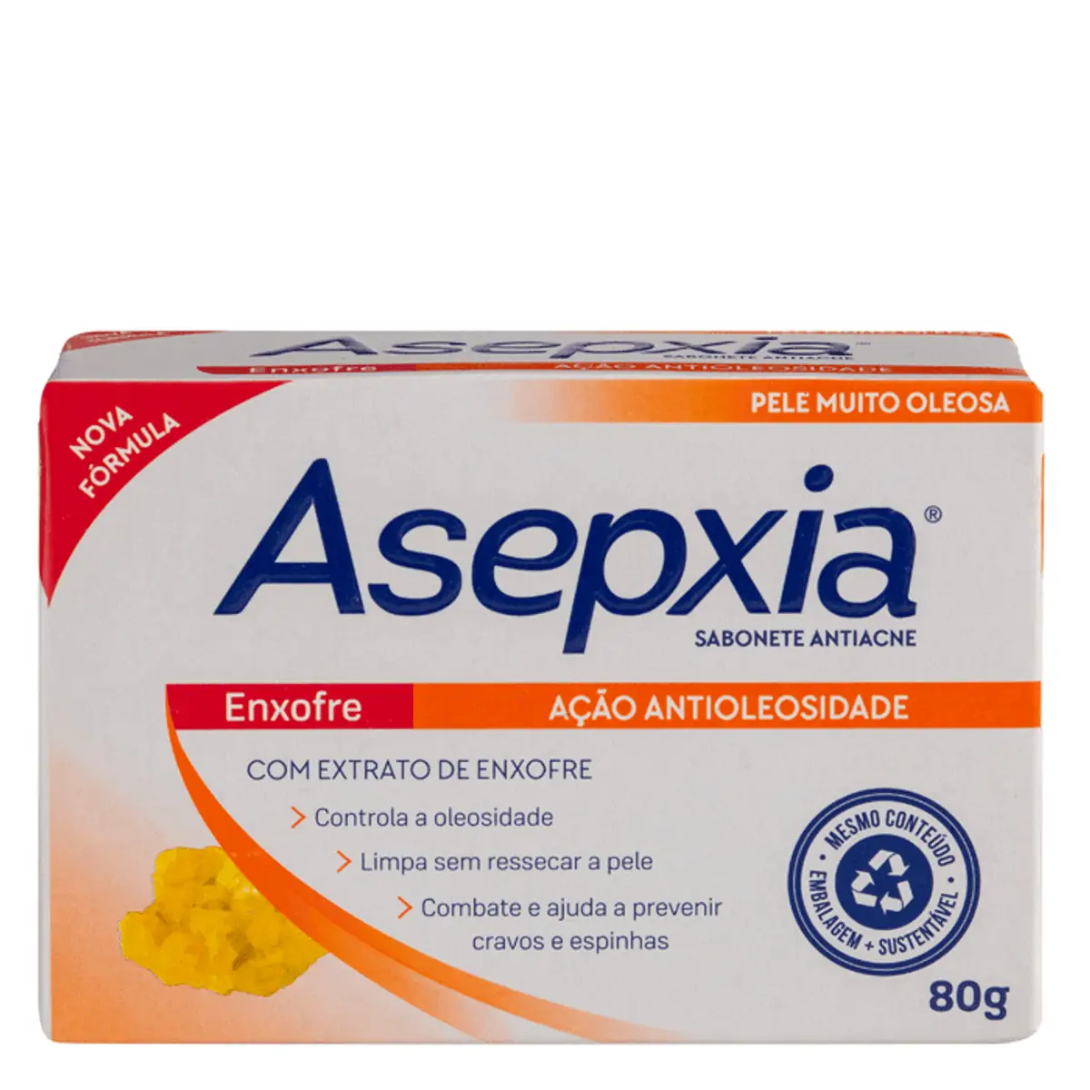 Sabonete Barra Asepxia Antioleosidade 80g