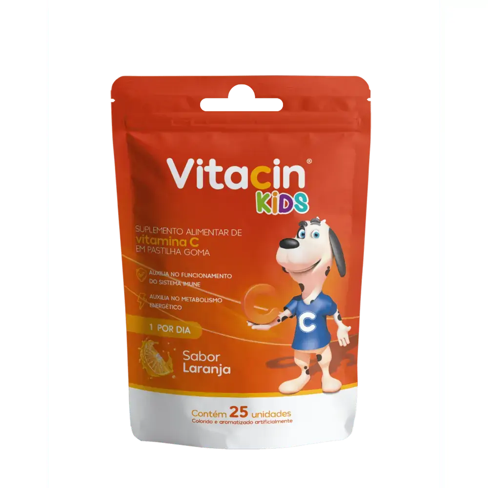Vitacin Kids Laranja 30Mg C/25 Gomas