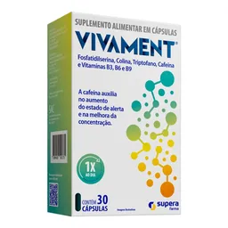 Suplemento Alimentar Vivament Supera Farma 30 Cápsulas