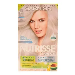 Tinta de Cabelo Garnier Nutrisse Creme 12.11 Louro Claríssimo Muito Acinzentado