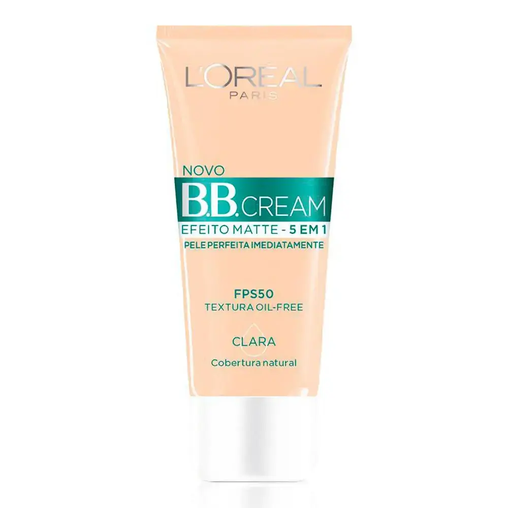 Base BB Cream LOréal Paris Efeito Matte Cor Clara FPS50 30ml