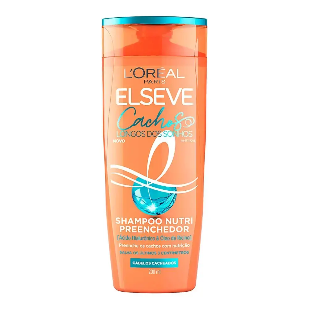 Shampoo Elseve LOréal Paris Nutri Preenchedor Cachos Longos dos Sonhos 200ml
