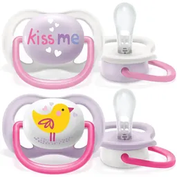 Chupeta Ultra Air 0-6M Dupla Decorada Avent - SCF080/20